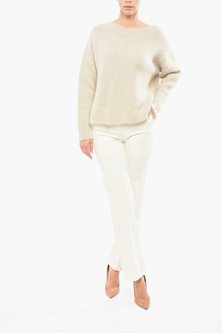 Maglione Girocollo In Misto Lana