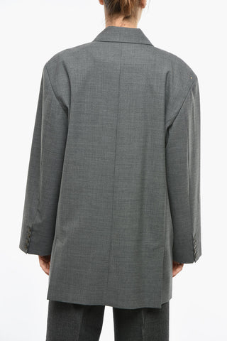 Blazer Doppiopetto Oversized VERNER con Tasche ad Aletta