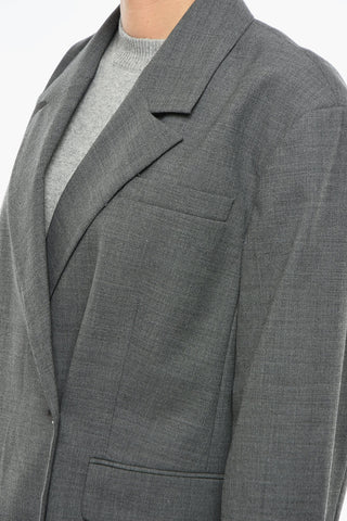 Blazer Doppiopetto Oversized VERNER con Tasche ad Aletta
