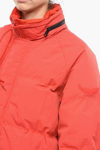 Contrasting Details Solid Color Jacket