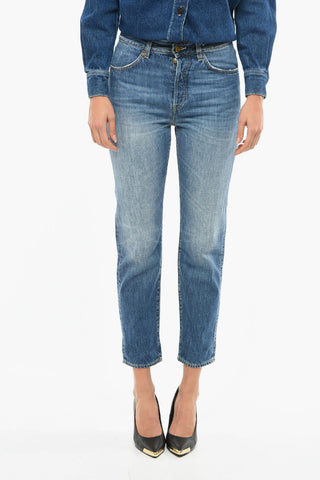 Boyfriend Fit mid-Wash Jeans