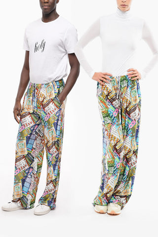 Joggers UNISEX Wide Leg LORRETY con Elastico in Vita