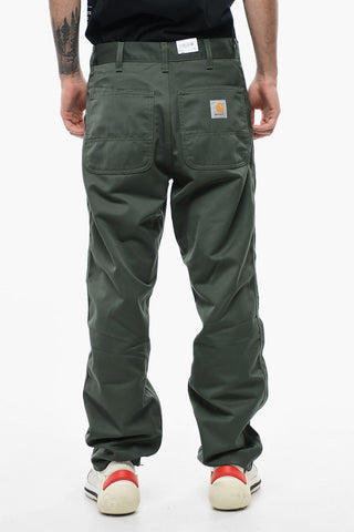 Pantaloni Dritti DENISON In Twill con Bottone logato