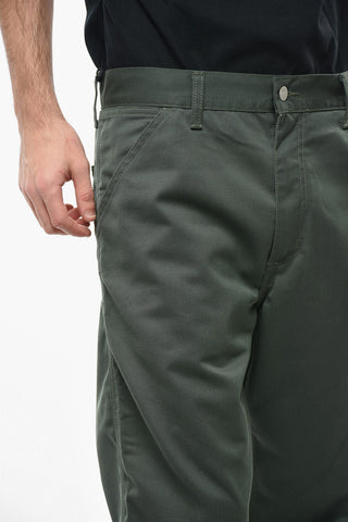 Pantaloni Dritti DENISON In Twill con Bottone logato