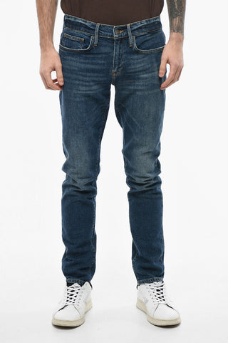 Dark Wash Cotton Slim Fit Denims 16cm