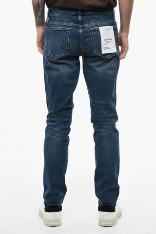 Dark Wash Cotton Slim Fit Denims 16cm