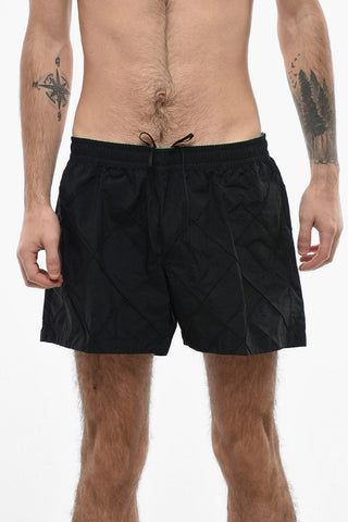 Drawstring Waist Nylon Swim Shorts