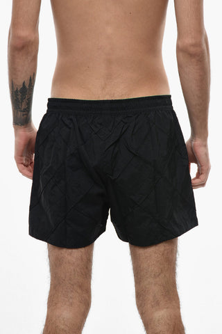 Drawstring Waist Nylon Swim Shorts