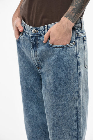 Visible Stiching Bleached Effect MARTIN  Jeans 18cm