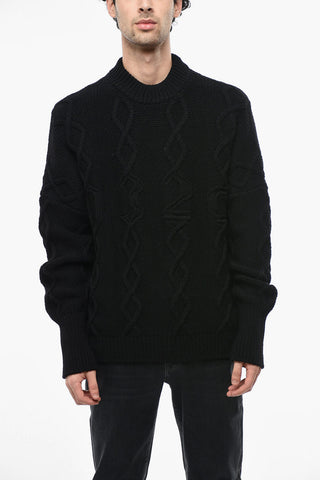Maglia Girocollo Aran in Misto Lana 