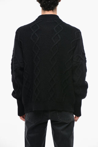 Maglia Girocollo Aran in Misto Lana 