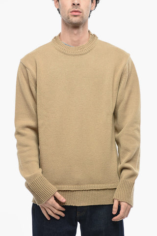 UNISEX MM4 Wool-blend Sweater with Double-layered Detail