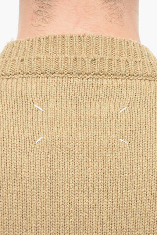 UNISEX MM4 Wool-blend Sweater with Double-layered Detail