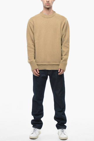 UNISEX MM4 Wool-blend Sweater with Double-layered Detail