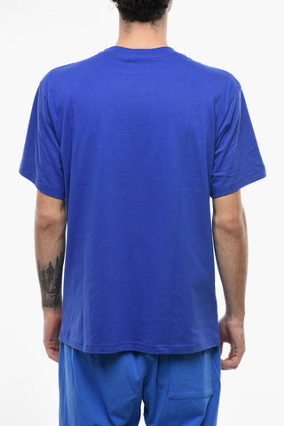 Crew Neck KNOWTEC Cotton T-Shirt with Frontal Print