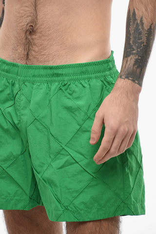 Drawstring Waist Nylon Swim Shorts