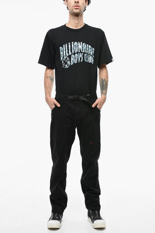 Solid Color Baggy Fit Pants with Drawstring Waist
