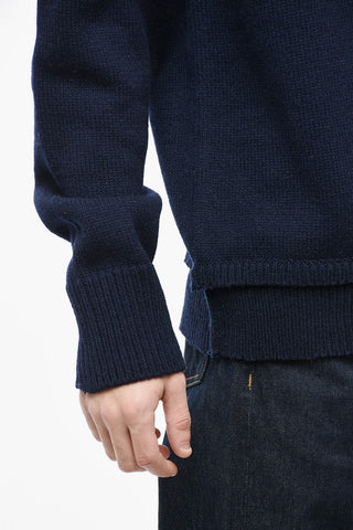 MM4 Wool-blend UNISEX Sweater with Double-layered Detail