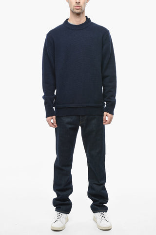 MM4 Wool-blend UNISEX Sweater with Double-layered Detail
