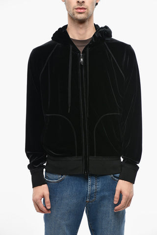 Chenille Zipped Hoodie
