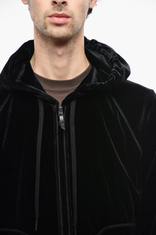 Chenille Zipped Hoodie
