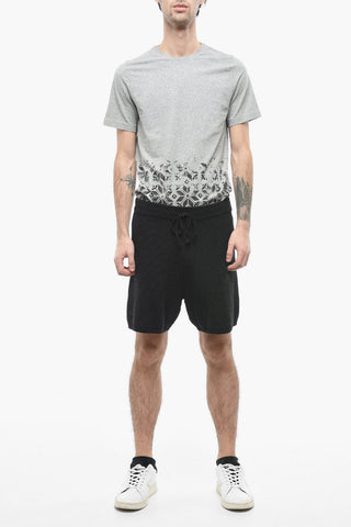 Knitted Cotton Shorts With Drawstrings