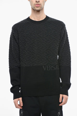 Maglia Girocollo GRECA in Lana con Logo