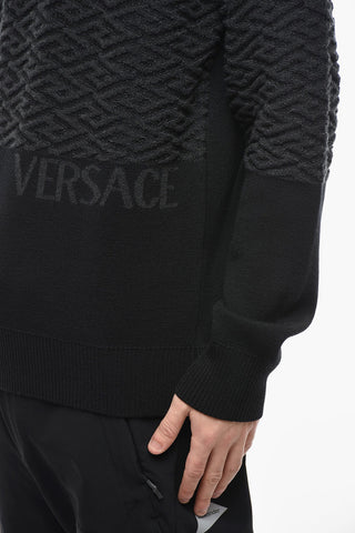 Maglia Girocollo GRECA in Lana con Logo