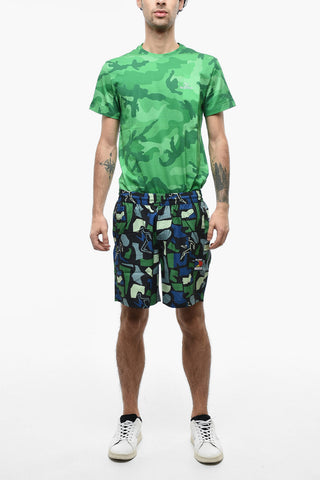 PUMA X BUTTER Geometric Patterned Nylon Shorts