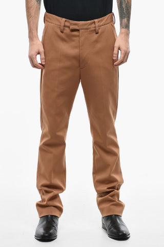Cotton Blend Straight Fit Pants