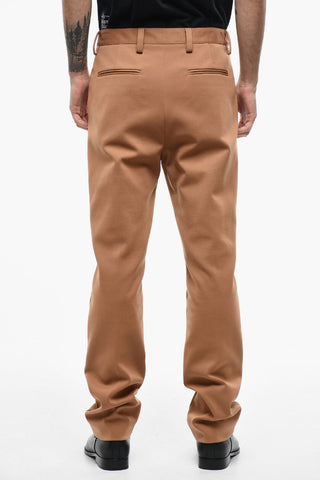 Cotton Blend Straight Fit Pants