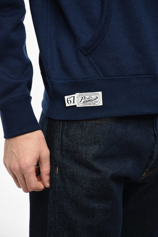 Fleece Cotton Blend Logoed Hoddie