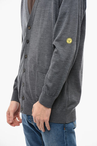 Cardigan In Lana Con Ricami