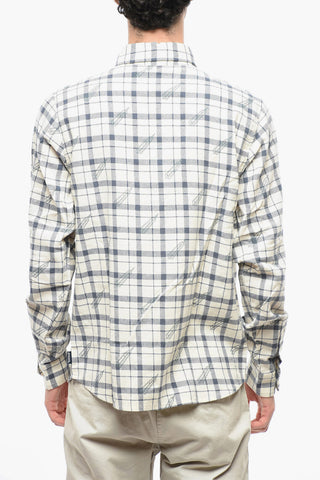 Button-down Cotton Flannel Tartan Shirt