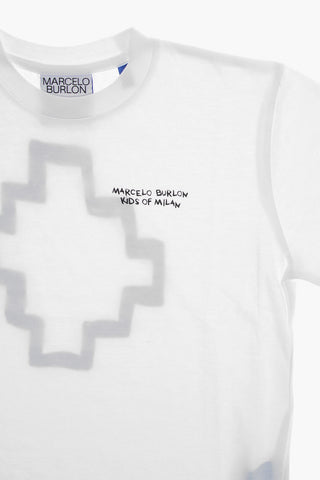 T-Shirt Girocollo in Tinta Unita con Logo Stampato