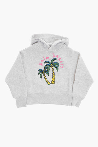 Brushed Cotton Hoodie with Front Embroidery