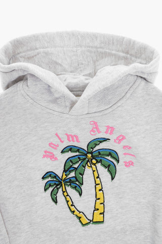 Brushed Cotton Hoodie with Front Embroidery