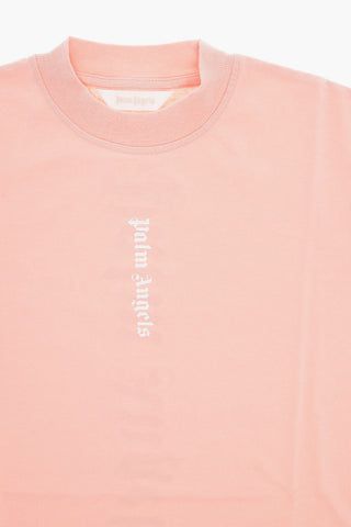 Short Sleeve Crew-neck Tee Dress with Printed Logo