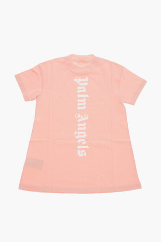 Short Sleeve Crew-neck Tee Dress with Printed Logo