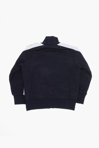 Track Sweatshirt with Contrast Side Bands