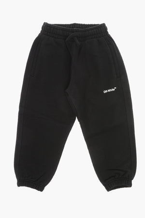 Joggers MONSTER ARROW in Cotone Garzato  a Tinta Unita con Stampa