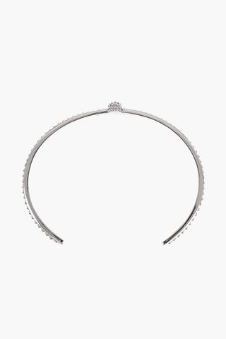 Brass PAVE Bracelet with Skull Embellished with Rhinestones