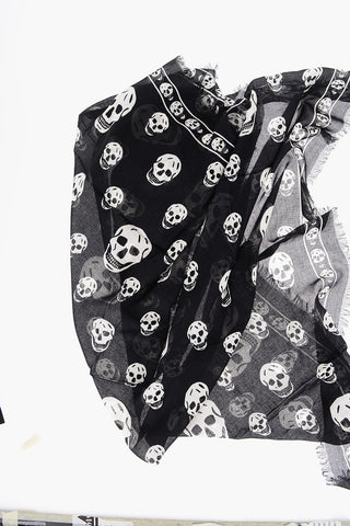 Foulard con Stampa Teschi All-Over