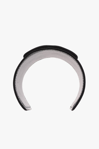 Bracciale Cuff in Satin con Monogram in Rilievo