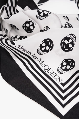 Foulard in Seta con Teschi All-Over