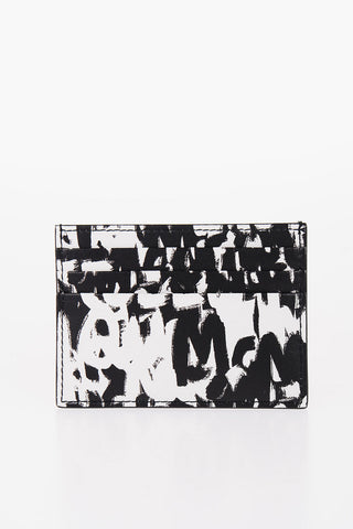 Portacarte in Pelle con Logo All-Over