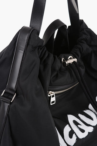 Nylon Weekend Bag with Logo