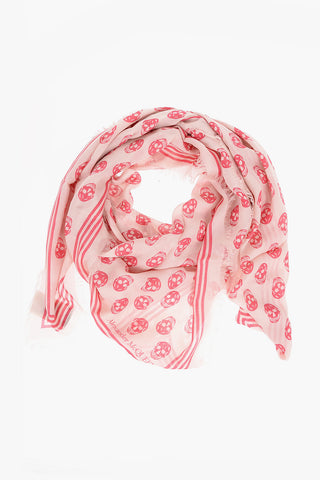 All-Over Skulls Printed Foulard