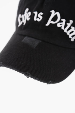 Cappello Da Baseball in Cotone Effetto Vintage