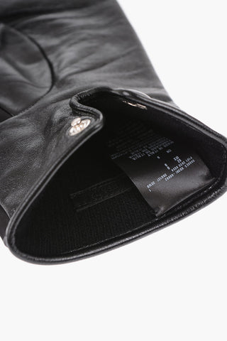 Leather and Nylon Glovers with Breast Pocket